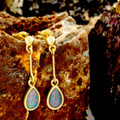Natures Glow 18KT Gold Plated Opal Drop Earrings Natures Glow 18KT Gold Plated Opal Drop Earrings