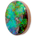 Oceanic Glow: Genuine Solid Boulder Opal Gemstone