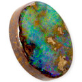Oceanic Glow: Genuine Solid Boulder Opal Gemstone