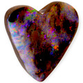 Heart of Fire: Genuine Solid Boulder Opal Gemstone