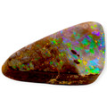 Ocean Flame: Triangular Solid Boulder Opal Gemstone