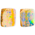 Aurora Glow: Rectangular Solid Boulder Opal Gemstones