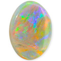 Twilight Flame: Solid Black Opal Gemstone