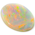 Twilight Flame: Solid Black Opal Gemstone