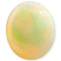 Ocean Flame: Black Solid Opal Teardrop Shaped