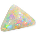 adiant Apex: Solid Black Opal Gemstone Triangular Shaped