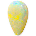 Aurora Dream: Solid Black Opal Teardrop Shaped