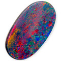 Rainbow Flame Doublet Opal Gemstone