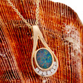 * A Royal Prism 14KT Gold & Diamond Opal Pendant