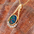 * A Celestial Dream 14KT Gold Opal Pendant