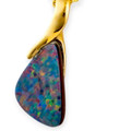 Golden Comet 14KT Gold Opal Pendant