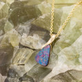 Golden Comet 14KT Gold Opal Pendant