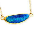 Phoenix Fire 14KT Gold Opal Pendant