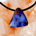 Rhythmic Vein Boulder Opal Slide Pendant