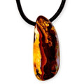Phantom Flow Boulder Opal Slide Pendant