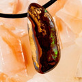 Phantom Flow Boulder Opal Slide Pendant