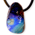 Cosmic Riverbed Boulder Opal Slide Pendant