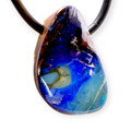 Cosmic Riverbed Boulder Opal Slide Pendant