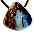 Primal Fissure Boulder Opal Slide Pendant