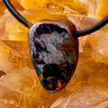 Matrix Ancient Boulder Opal Slide Pendant