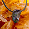Matrix Ancient Boulder Opal Slide Pendant