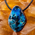 Horizon Light Boulder Opal Slide Pendant