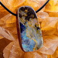 Deep Origin Boulder Opal Slide Pendant