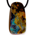 Deep Origin Boulder Opal Slide Pendant