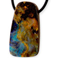 Deep Origin Boulder Opal Slide Pendant