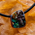 * Eon Vein Boulder Opal Slide Pendant