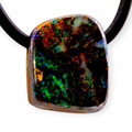 * Eon Vein Boulder Opal Slide Pendant