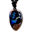 Titan's Heart Boulder Opal Slide Pendant