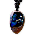Titan's Heart Boulder Opal Slide Pendant