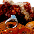 Passion Serenity Sterling Silver  Australian Opal Ring