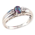 MYTHIC STARBLOOM STERLING SILVER OPAL RING