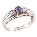 MYTHIC STARBLOOM STERLING SILVER OPAL RING