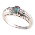 MYTHIC STARBLOOM STERLING SILVER OPAL RING