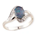 RAINBOW AETHERFLAME STERLING SILVER OPAL RING