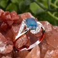 RAINBOW AETHERFLAME STERLING SILVER OPAL RING