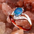 RAINBOW AETHERFLAME STERLING SILVER OPAL RING