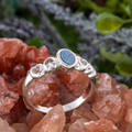 CELESTIAL RAINFIRE STERLING SILVER OPAL RING