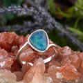 CELESTIAL PRISMFLAME STERLING SILVER OPAL RING