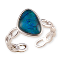 AURORA MYTHLIGHT STERLING SILVER OPAL RING