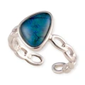 AURORA MYTHLIGHT STERLING SILVER OPAL RING