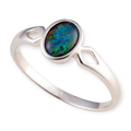 ETHEREAL SKYWEAVE STERLING SILVER OPAL RING