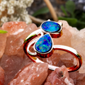 RAINBOW WHISPER STERLING SILVER OPAL RING