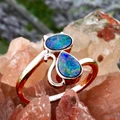 RAINBOW WHISPER STERLING SILVER OPAL RING