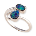 RAINBOW WHISPER STERLING SILVER OPAL RING