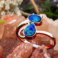 RAINBOW WHISPER STERLING SILVER OPAL RING