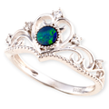 CELESTIAL DREAMWEAVER STERLING SILVER OPAL RING